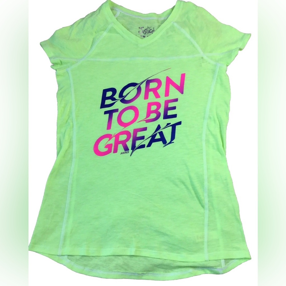 JUSTICE Girls size 16 BORN TO BE GREAT PJ PAJAMA NEW